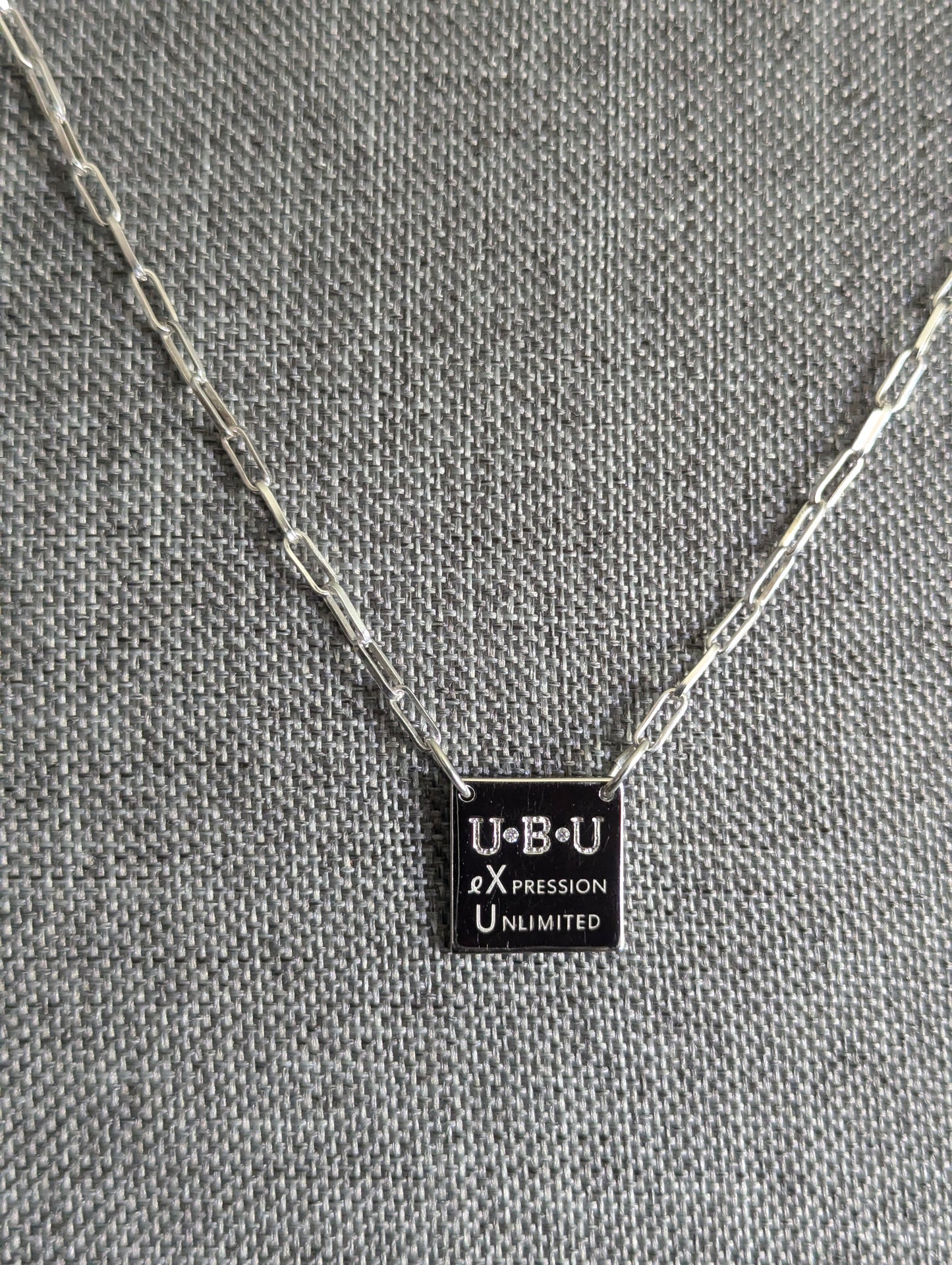 UBU Expression Unlimited .925 sterling silver pendant and chain
