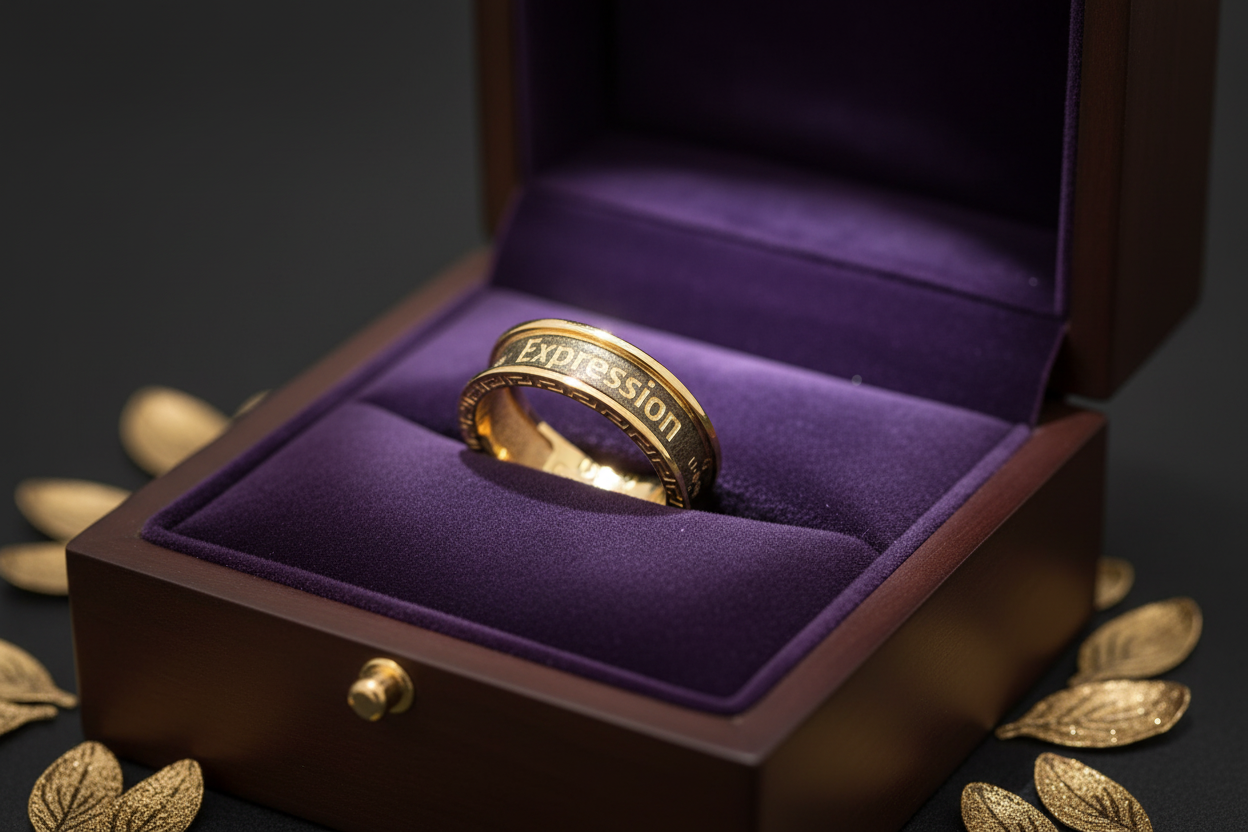 UBU Signature .925 Sterling Silver with 18kt Gold Overlay Band