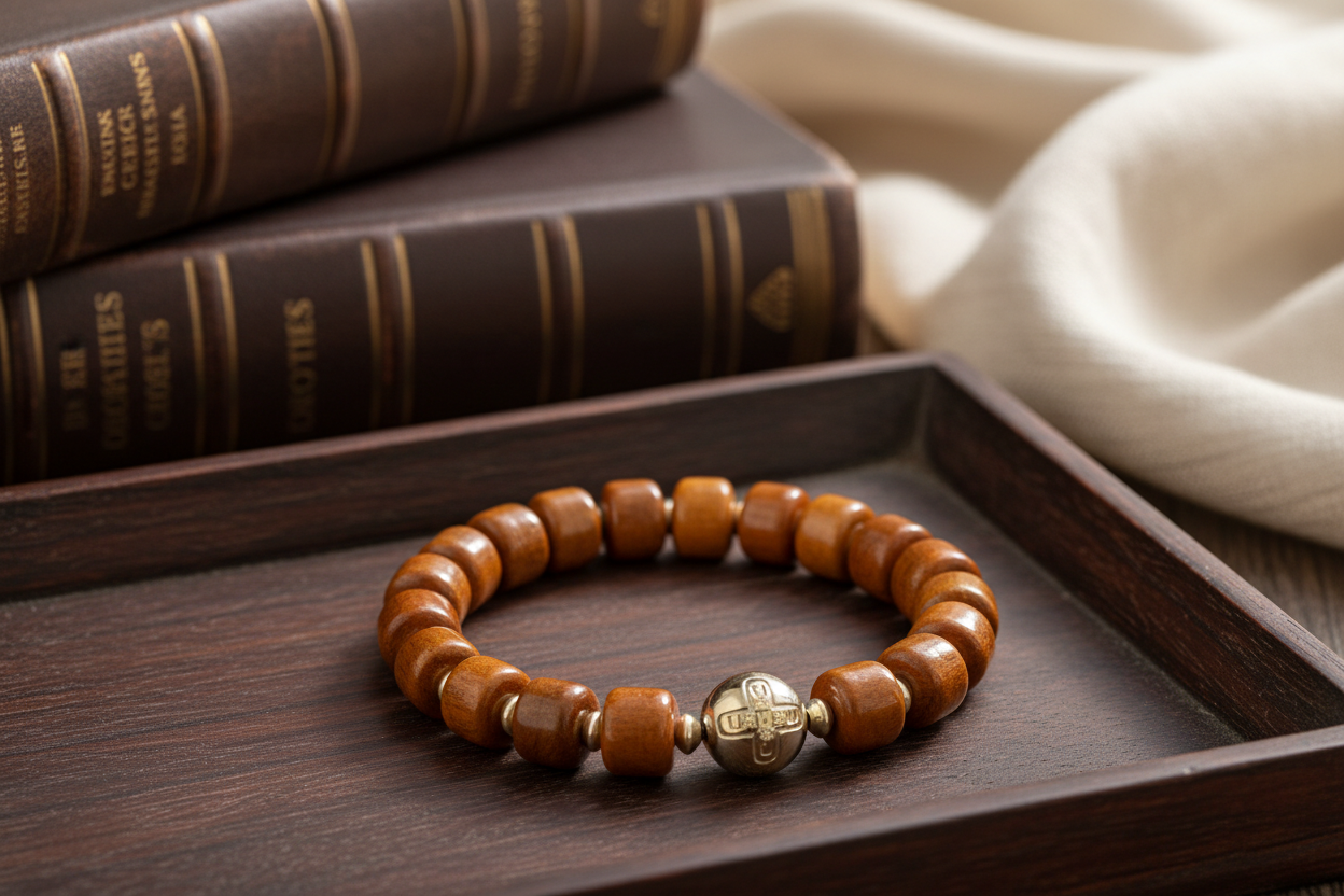 UBU Expression Unlimited Tibetan Yak Bone & Sterling Silver Bracelet