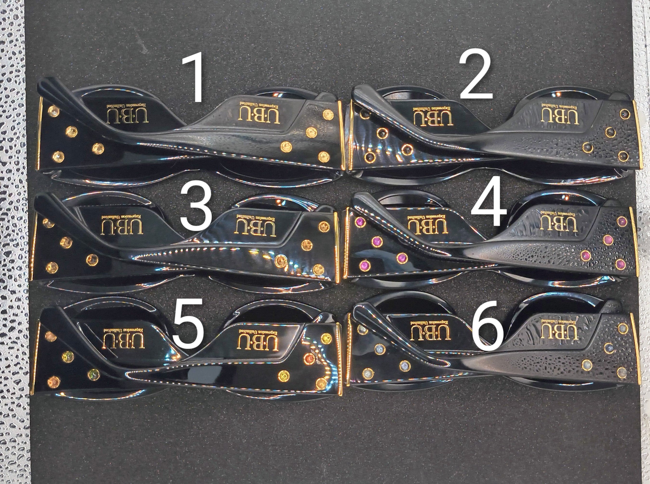 UBU Genesis Runway Sunglasses with Natural Stone Accents