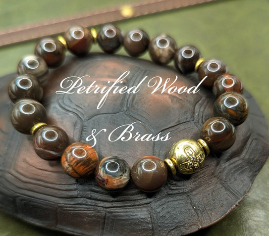 UBU Signature Petrified Wood Bracelets
