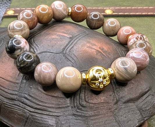 UBU Signature Petrified Wood Bracelet