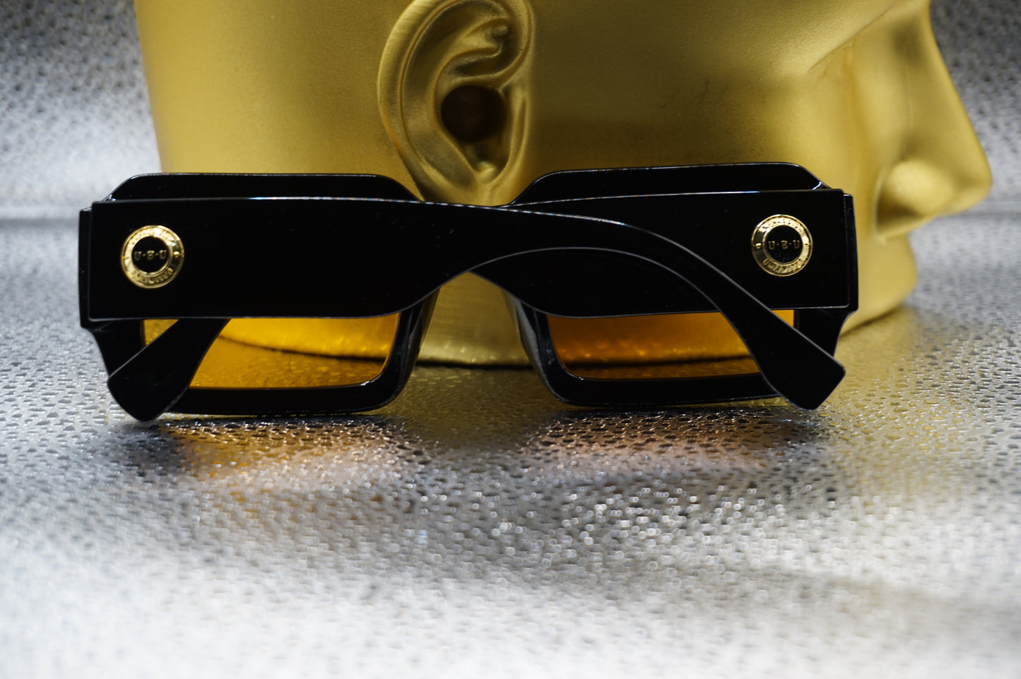 UBU 18kt Gold Overlay Logo Sunglasses