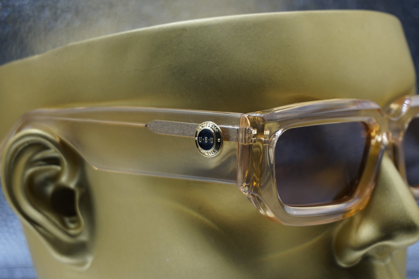 UBU 18kt Gold Overlay Logo Sunglasses