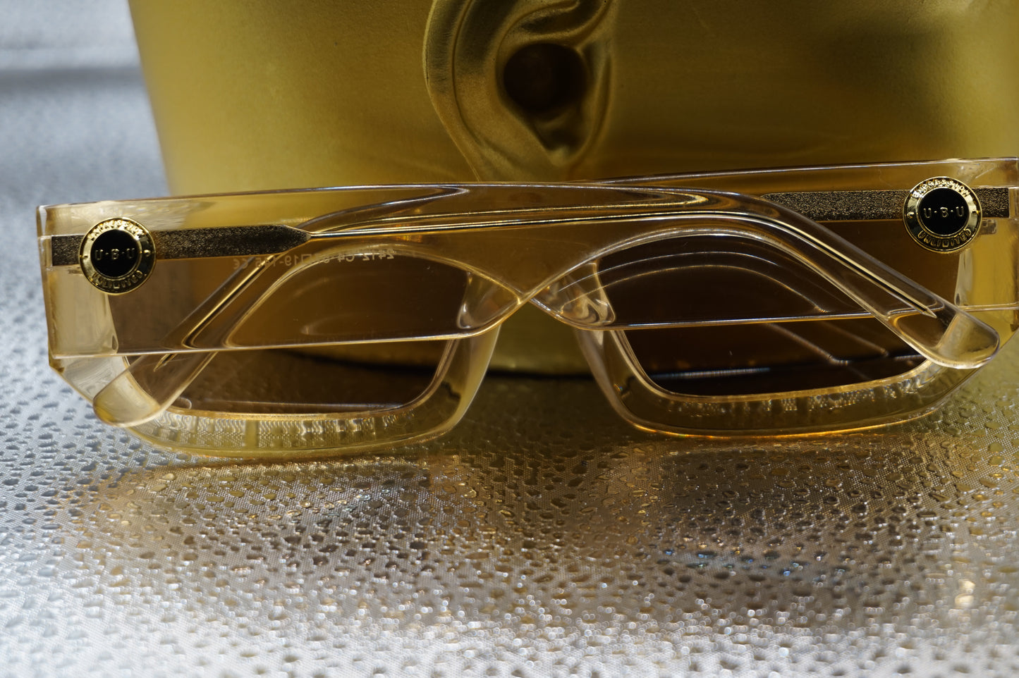 UBU 18kt Gold Overlay Logo Sunglasses