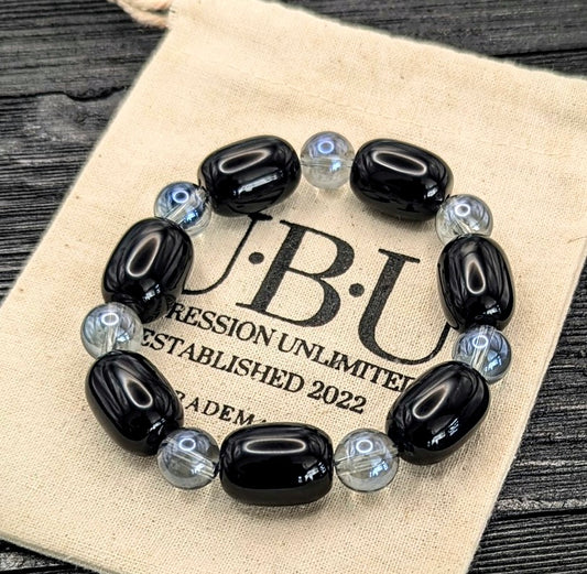 Black Onyx and Blue Quartz