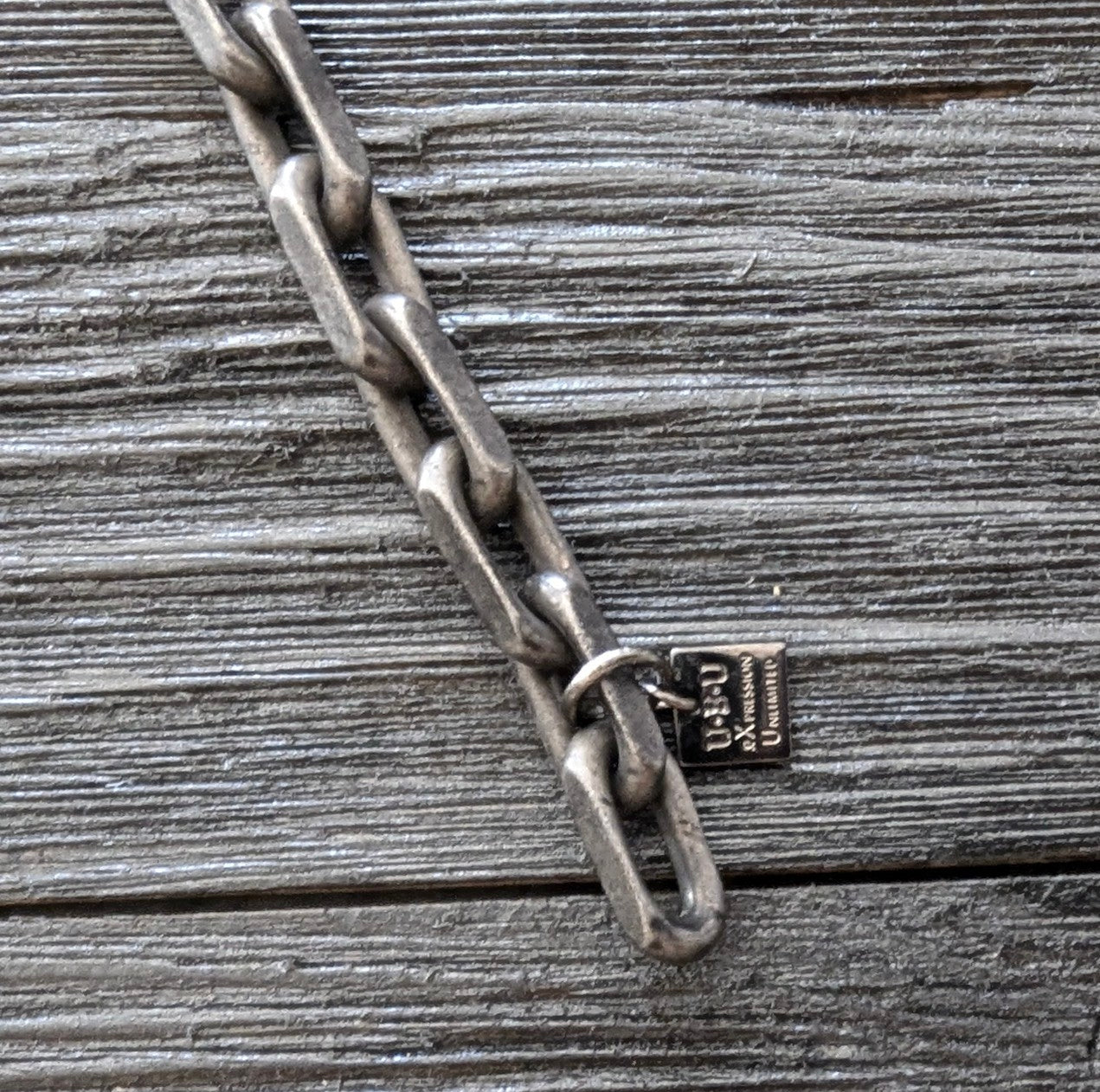 UBU Expression Unlimited Oxidized Stainless Steel  Bracelet