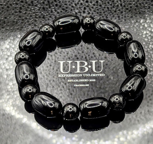 UBU Expression Unlimited Black Onyx and Black Tourmaline Bracelet