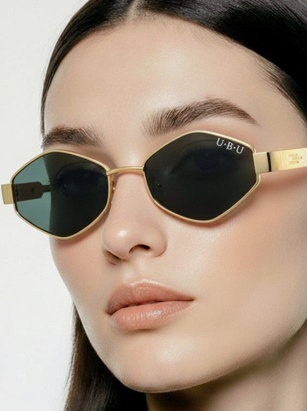 The "Nostalgia" 90s Rectangular Sunglasses - Black Acetate - UBU Expression Unlimited