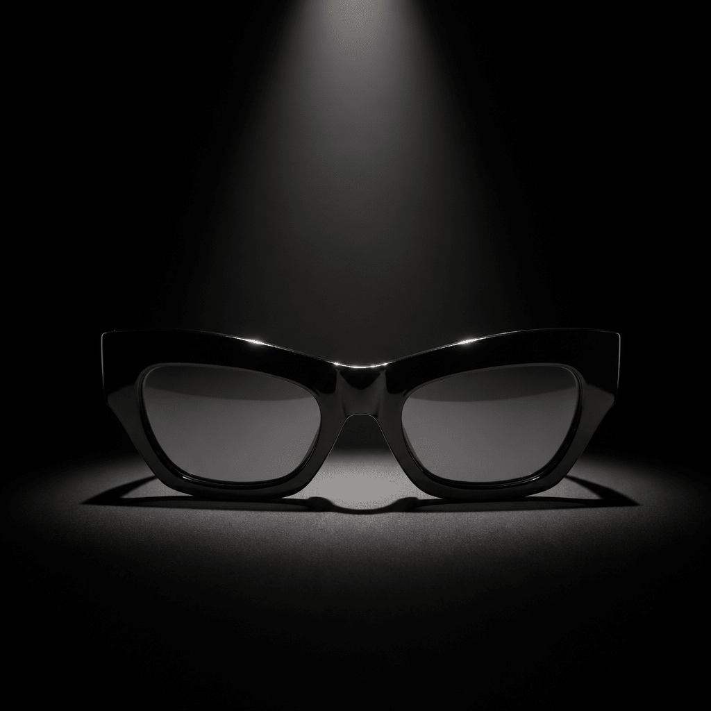U•B•U Expression Unlimited Logo Cat Eye Acetate Sunglasses - UBU Expression Unlimited