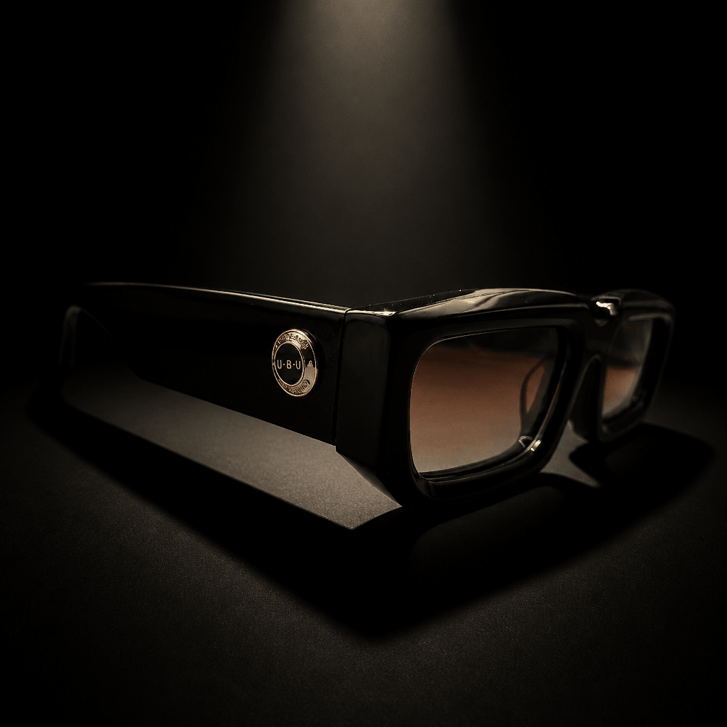 U•B•U Hand Polished Acetate Sunglasses with 18kt Gold Plated Logo - UBU Expression Unlimited