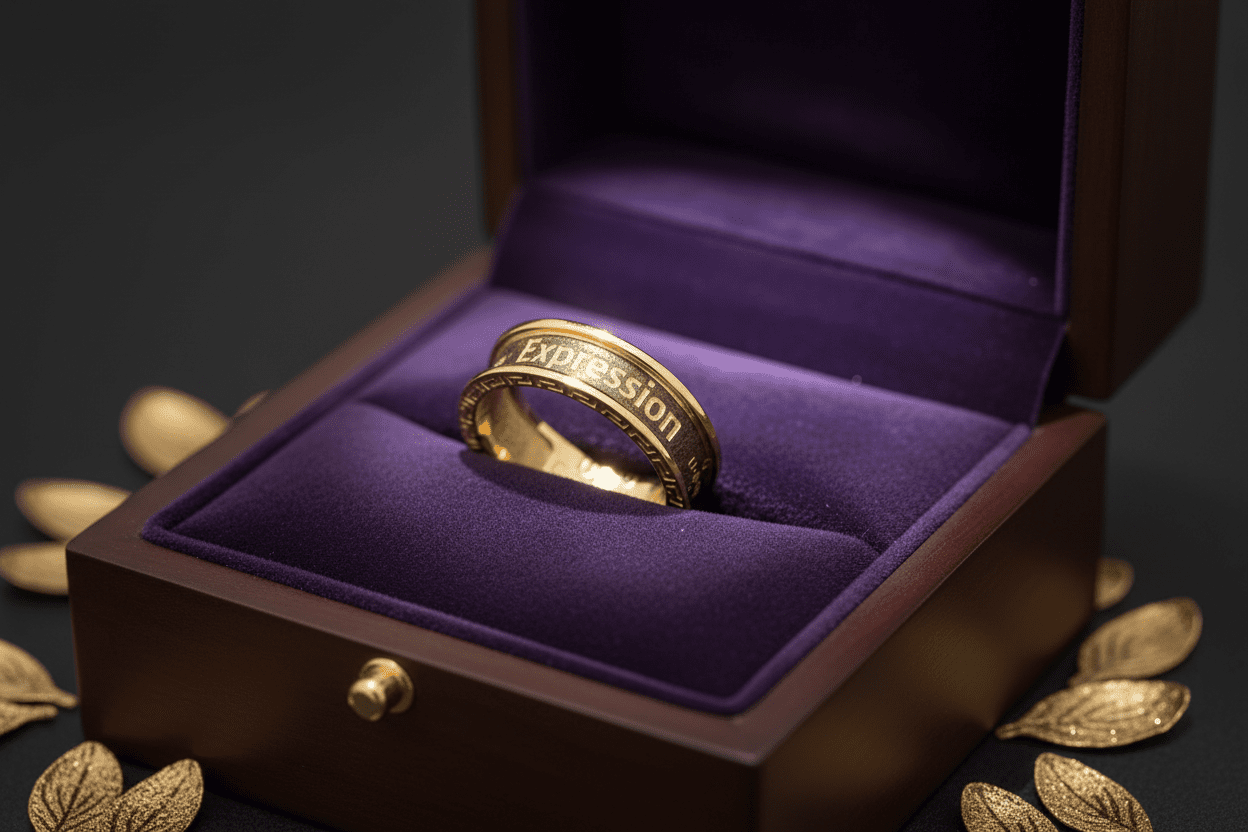 UBU Signature .925 Sterling Silver with 18kt Gold Overlay Band - UBU Expression Unlimited